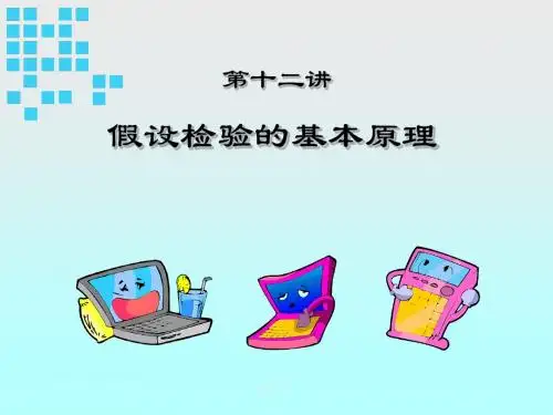 假设检验的基本原理  ppt课件