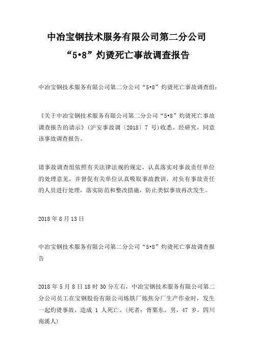 中冶宝钢技术服务有限公司第二分公司“5