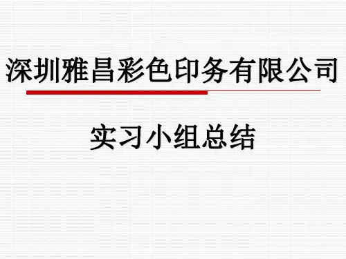 深圳雅昌彩色印务.ppt