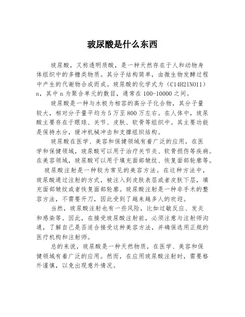 玻尿酸是什么东西