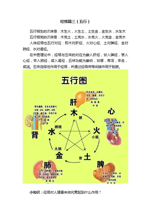 经络篇三（五行）
