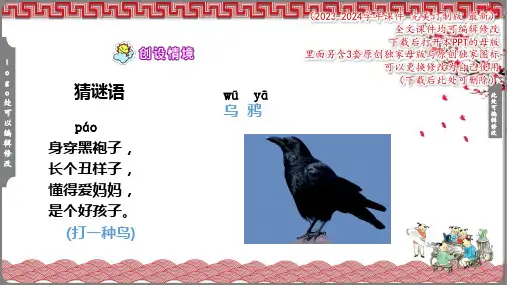 《乌鸦喝水》课件(共27张PPT)