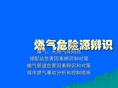 燃气危险源分析
