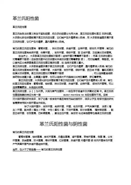 细菌分类大全