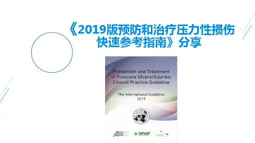 《2019版预防和治疗压力性损伤快速参考指南》简要分享