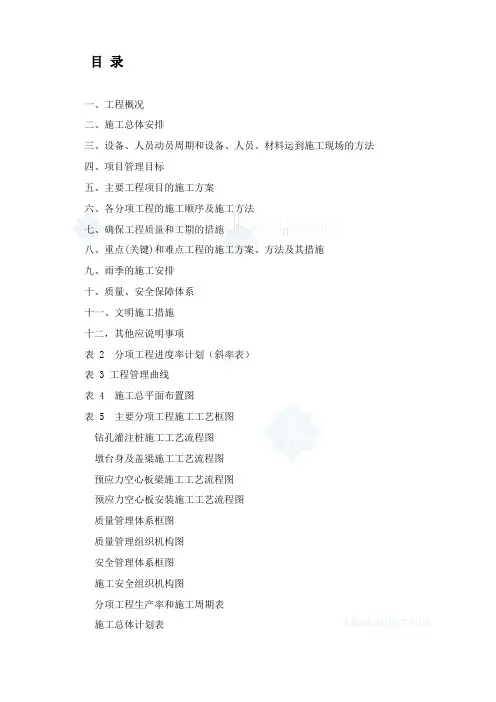 大连某互通立交桥工程(实施)施工组织设计_secret