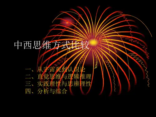 第4章 中西思维方式比较