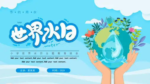 世界水日 小学节约用水主题教育班会