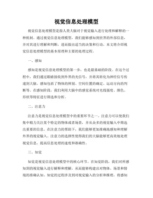视觉信息处理模型