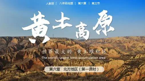 6.3黄土高原(第1课时)(课件)八年级地理下册(人教版)
