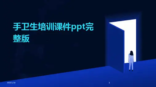 2024版手卫生培训课件ppt完整版