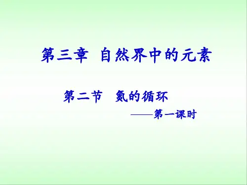 氮的循环 (第一课时)课件
