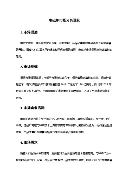 2024年电磁炉市场分析现状
