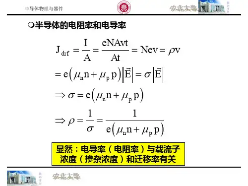 电导率电阻率与载流子浓度