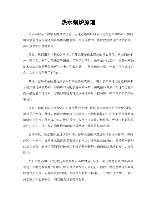 热水锅炉原理