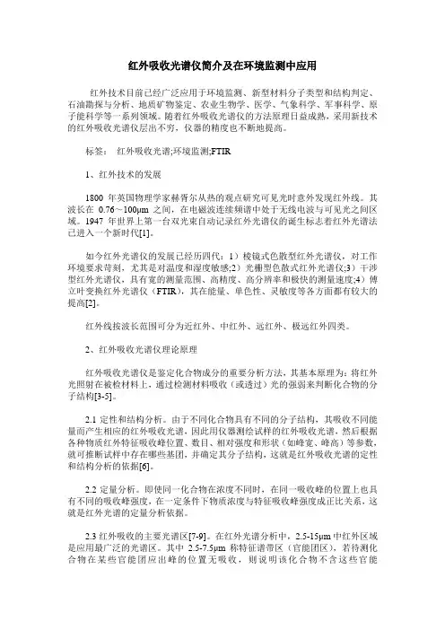 红外吸收光谱仪简介及在环境监测中应用
