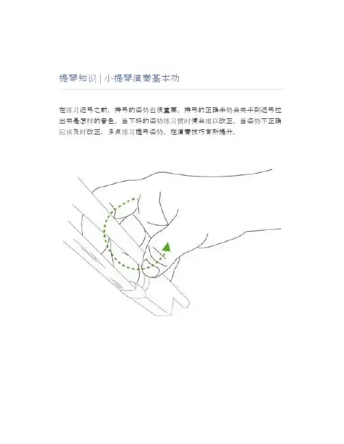提琴知识小提琴演奏基本功