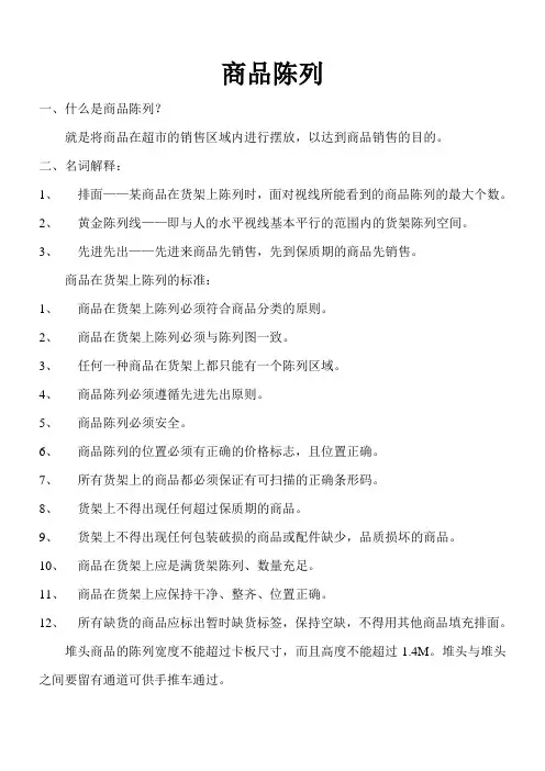 商品陈列
