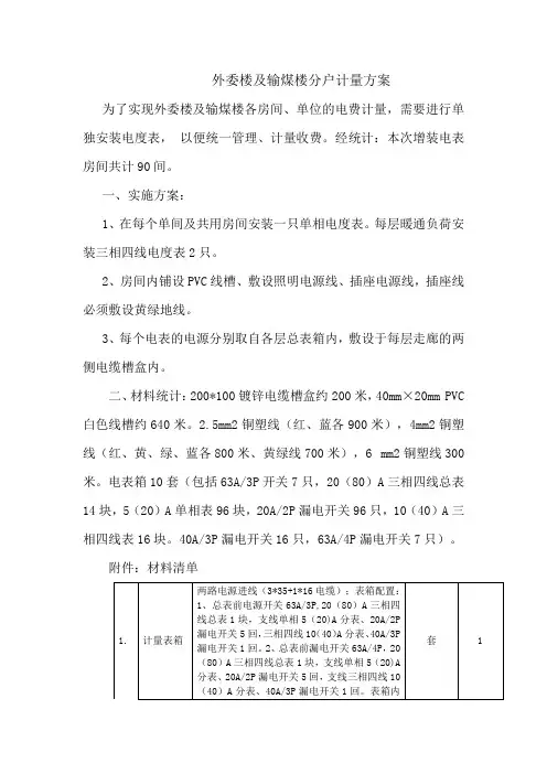 新加装电表方案