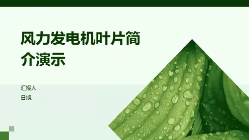 风力发电机叶片简介演示