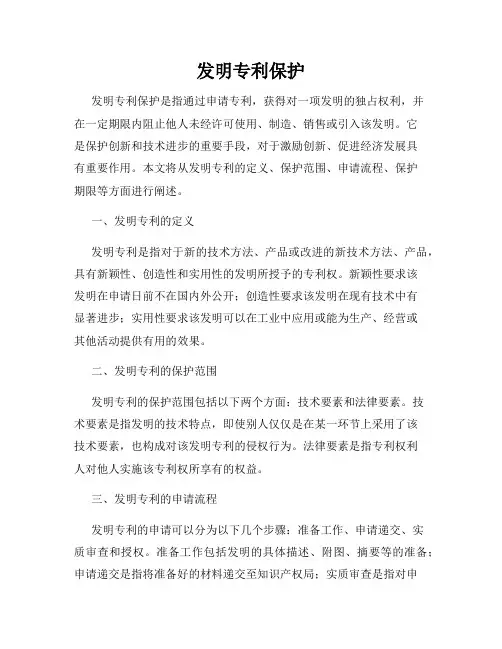 发明专利保护
