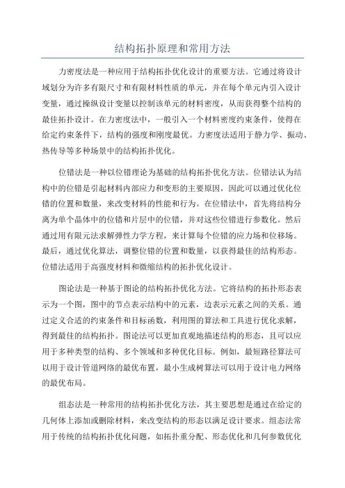 结构拓扑原理和常用方法