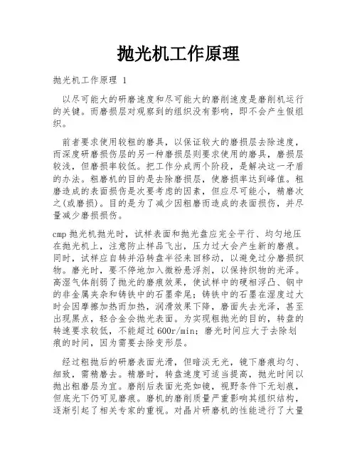 抛光机工作原理