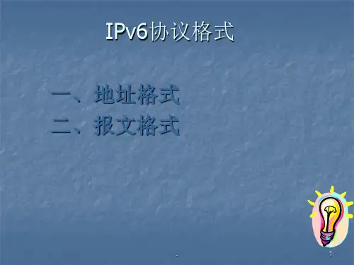 IPv6协议格式解析
