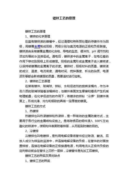 镀锌工艺的原理