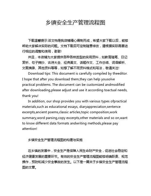乡镇安全生产管理流程图