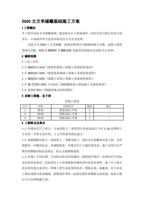 罐基础方案