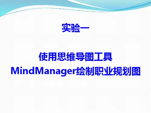 实验1—思维导图工具MindManager的使用讲解