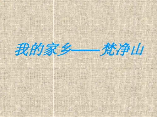 我的家乡梵净山