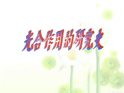光合作用的历史