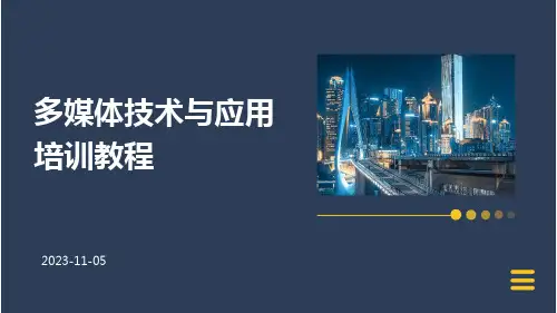 多媒体技术与应用培训教程