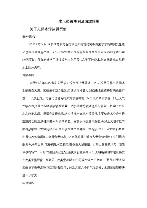 水污染案例分析