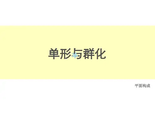 设计构成单形与群化