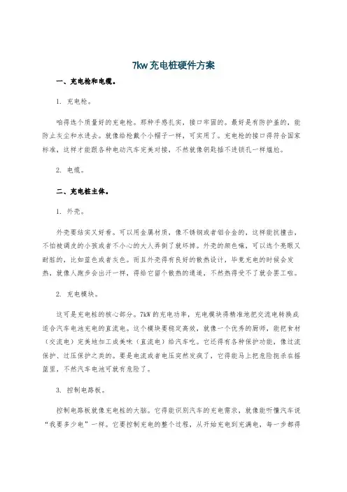 7kw充电桩硬件方案