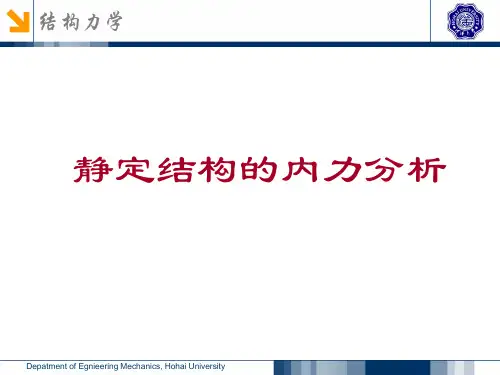 静定结构内力计算PPT课件