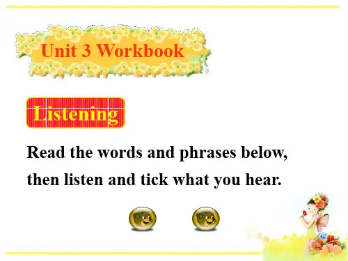 人教版高中英语必修5课件：Unit3 Workbook (共76张PPT)