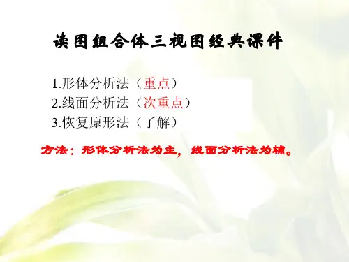读图组合体三视图经典课件