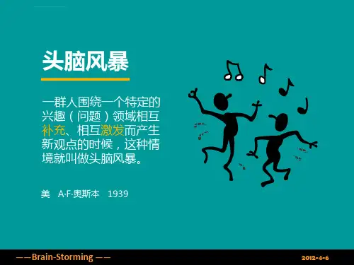 头脑风暴简介ppt课件