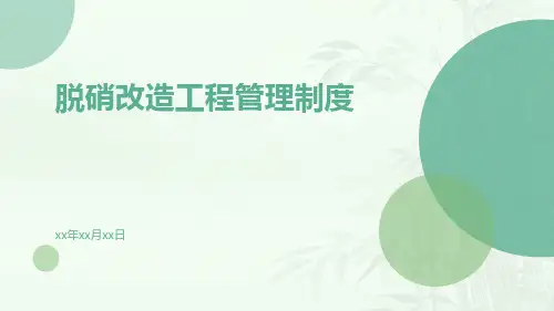 脱硝改造工程管理制度