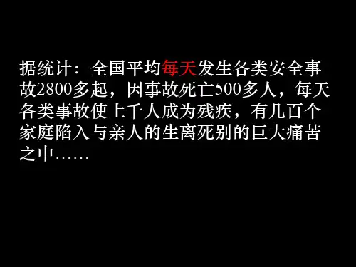 安全在我心中主题班会ppt课件
