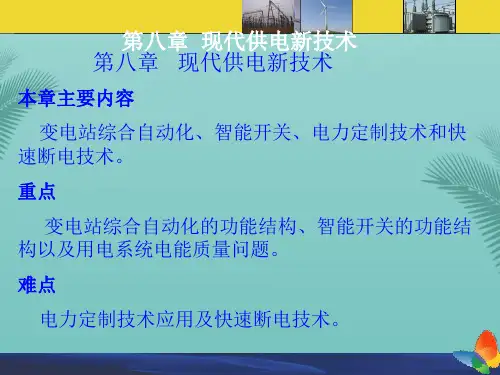 现代供电新技术.优秀精选PPT