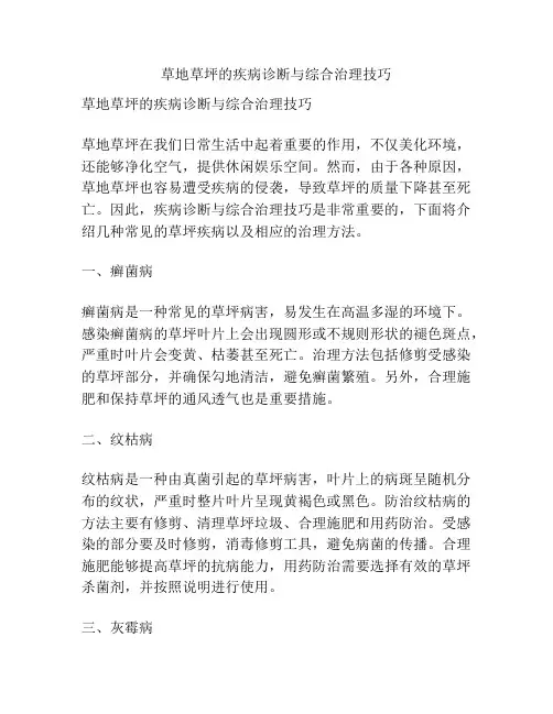 草地草坪的疾病诊断与综合治理技巧