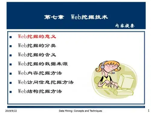七章节Web挖掘技术内容提要-PPT精选