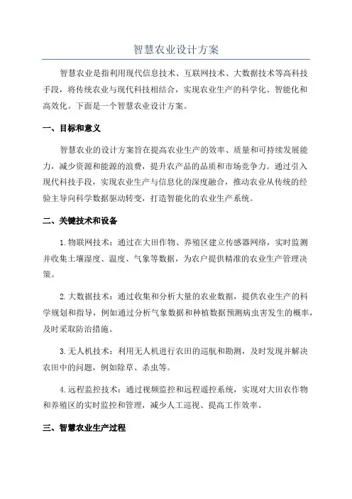 智慧农业设计方案
