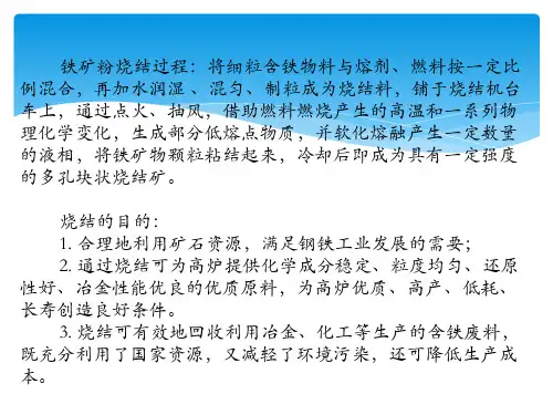 铁矿粉烧结理论课件