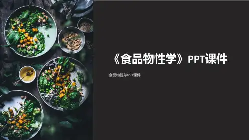 《食品物性学》课件